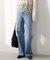 ［26SS新作］別注【LEVI’S】RIBCAGE WIDE LEG：デニム