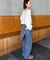 ［26SS新作］別注【LEVI’S】RIBCAGE WIDE LEG：デニム