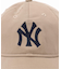 NEW ERA / ニューエラ 別注 9TWENTY(TM) ハードウォッシュ Yankees BEIGE