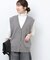 コットンカシミヤミックスダブルニットベスト