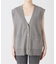 コットンカシミヤミックスダブルニットベスト