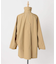 ［26SS新作］コットンナイロンAラインステンコート