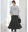 ［26SS新作］コットンボイルクリンクルマーメイドスカート（ドット柄）