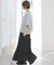 ［26SS新作］コットンボイルクリンクルマーメイドスカート（ドット柄）