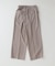 ウォッシャブル バスケット ストライプ ワイドスラックス