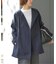 ［26SS新作 / 洗濯機洗い可］ノーカラートレンチコート