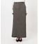 ［26SS新作 / 防シワ］メランジドビーIラインスカート