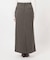 ［26SS新作 / 防シワ］メランジドビーIラインスカート