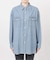 ［26SS新作］ライトデニムオーバーサイズシャツ
