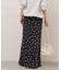 ランダムドットロングスカート