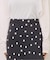 ランダムドットロングスカート