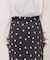 ランダムドットロングスカート