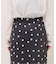 ランダムドットロングスカート