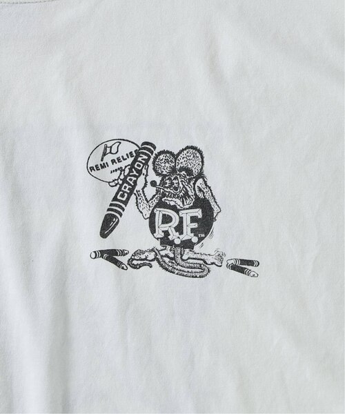 REMI RELIEF 別注 ”RAT FINK” ヴィンテージ加工 ワイドTシャツ