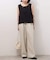 アセテートスラブストレッチベイカーパンツ
