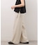 アセテートスラブストレッチベイカーパンツ