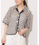 【TORRAZZO DONNA/トラッゾドンナ】ジオメトリックレースシャツ
