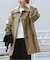 《追加》［26SS新作］コットンナイロンAラインステンコート