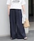 《追加 / 新色》リネンコットンワイドギャザーパンツ