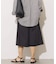 コットンナイロンタックワイドハーフパンツ