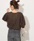 《追加 / 新色》フリンジハーフスリーブプルオーバー