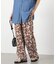 リーフパターンリラックスパンツ