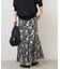 《WEB限定追加3》レトロフラワープリントマーメイドスカート