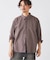 リネンブレンド メランジドビー シャツ