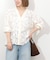 フラワーエンブロイダリーブラウス