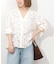 フラワーエンブロイダリーブラウス
