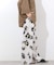 フラワープリントタックパンツ