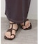 【Paes/ペイズ】Square Panel Sandal