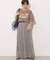《WEB限定追加》【TORRAZZO DONNA/トラッゾドンナ】ジオメトリックレーススカート