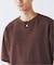 ブロック インレイ 1ボタン ヘンリーネック Tシャツ