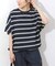 フレンチスリーブボーダーTシャツ