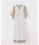 【SARA MALLIKA/サラマリカ】 Cotton Wave Stripe Print Ha：ワンピース