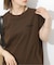 刺繍ロゴフレンチTEE