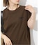 刺繍ロゴフレンチTEE