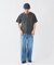 製品染め ワッフル調 ピケ ヘンリーネックTシャツ