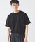 コントラスト クルーネック ポンチTシャツ