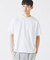 コントラスト クルーネック ポンチTシャツ