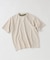 コントラスト クルーネック ポンチTシャツ