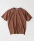 コントラスト クルーネック ポンチTシャツ