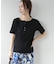 ヘンリーネックランダムリブTシャツ