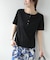 ヘンリーネックランダムリブTシャツ