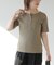 ヘンリーネックランダムリブTシャツ