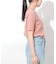ヘンリーネックランダムリブTシャツ