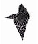 【SOIL/ソイル】 80s COTTON VOILE DOT PRINT TRIANGLE