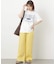 《一部WEB限定追加2》麻スリットイージーパンツ