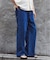スモーキーデニム 11oz フェード ワイドパンツ